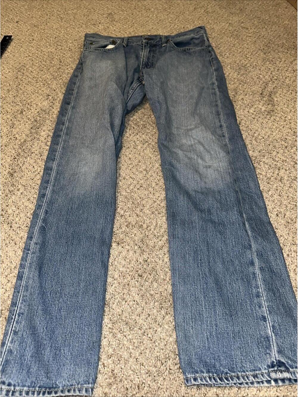 Polo Ralph Lauren Jeans Mens 32x32 Blue Medium Wash Straight Leg Denim Vintage